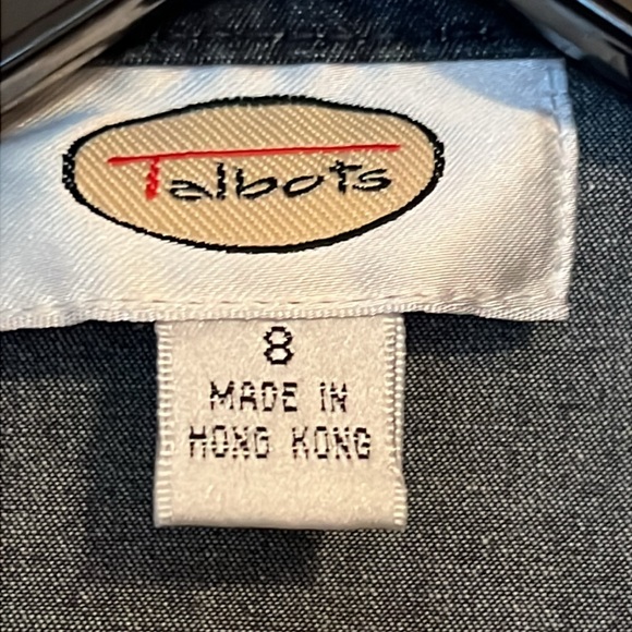 Talbots Denim Trench Coat - Picture 2 of 16